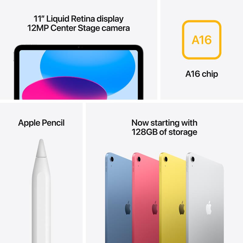 iPad 11-inch A16 Wi-Fi 128GB - Silver