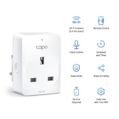 TP-Link Tapo P100 Mini Smart Wi-Fi Socket (2-Pack)