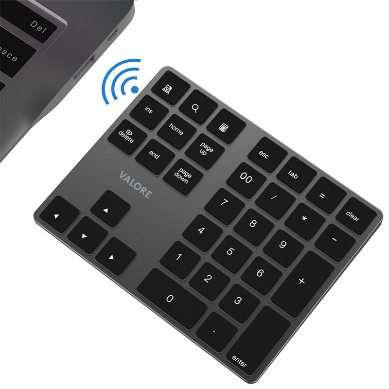 Valore 3-in-1 Wireless Numeric Keypad (AC182) - Black