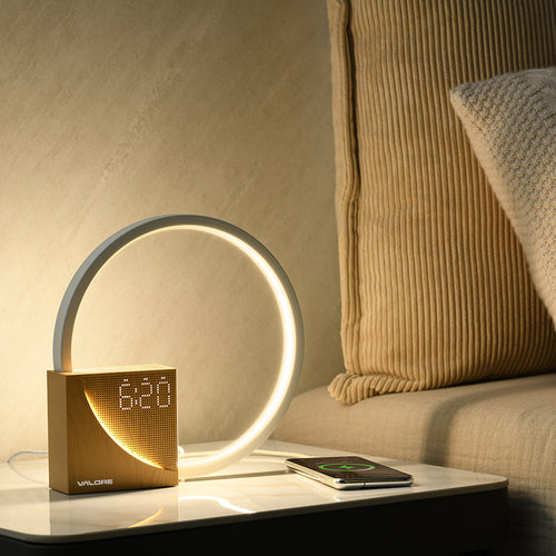 Valore Bedside Lamp with Sleeping Sound Clock (LT-010)