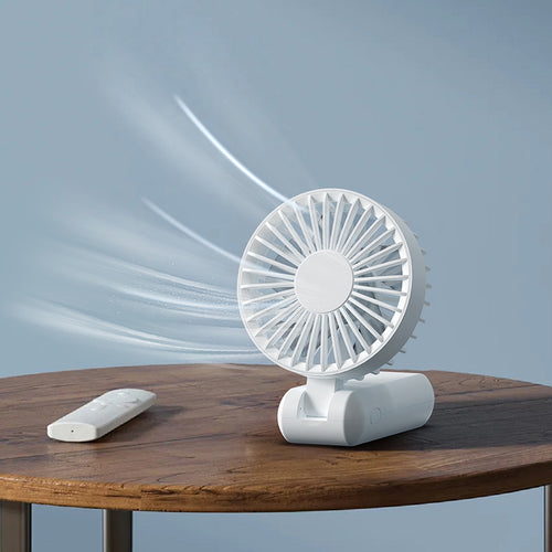 VCE VE-LAC63 Foldable Fan with Digital Display (White)